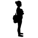 Girl with messenger bag