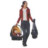 Woman with baby-carrier