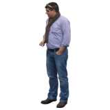 Man in jeans. standing
