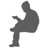 Man sitting with book