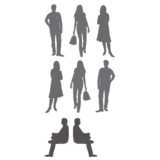 Misc humans as silhouettes