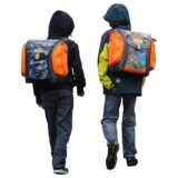 Children on the way to school