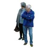 old couple, standing