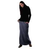 woman, standing, skirt