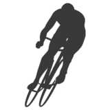 bike racer, silhouette