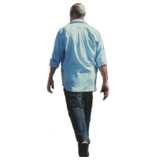 elderly man, walking