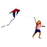 girl with kite