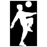 child, soccer, silhouette