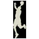 basketball player, jumping, silhouette