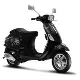scooter, Vespa, black