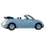 car, VW Beetle convertible, light blue
