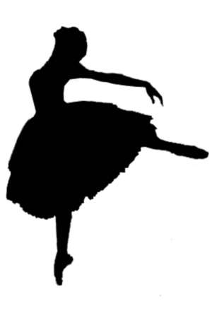 Tänzerin, Ballett, Scherenschnitt
