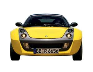car, Smart Roadster, yellow