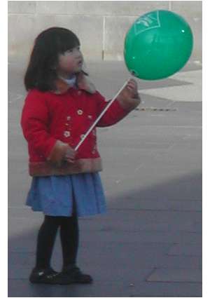 Mädchen mit Luftballon