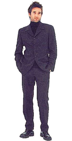 man, suit, standing