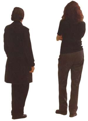 couple of women, standing