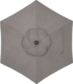 Umbrella, gray rectangular ground plan