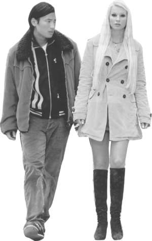 couple, walking