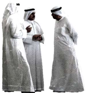 3 Araber, stehend