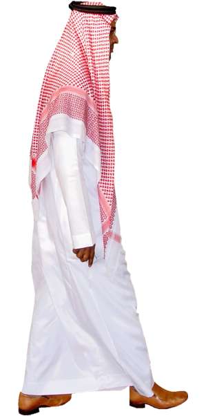 Arab, walking, suit