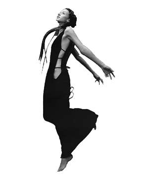 woman, dancing, black dress