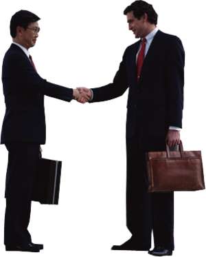 businessmen, handshake
