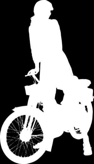 woman, motorcycle, silhouette