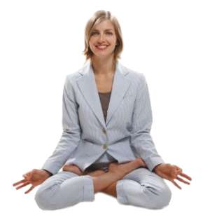woman in yoga seat
