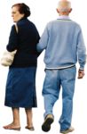 Masked Images: old couple, walking