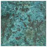 Copper green - strongly corroded
