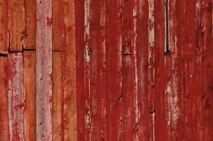 red wood paneling