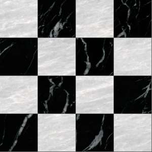 Blck and white marble tile pattern