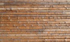 Raw wood facade