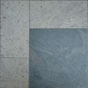 Floor tiles gray-blue